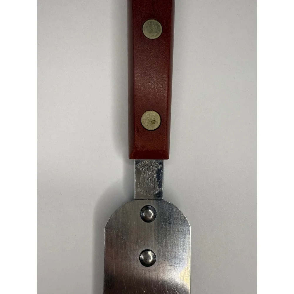 ERCO Forge USA Stainless Steel Spatula Turner Wood Handle Kitchen Utensil